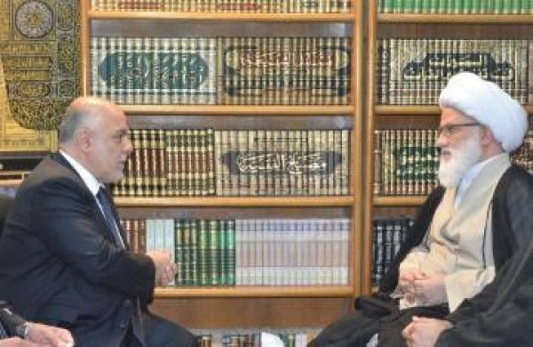 ديدار مرجع عاليقدر شيخ محمد يعقوبي دام ظله با نخست وزير عراق