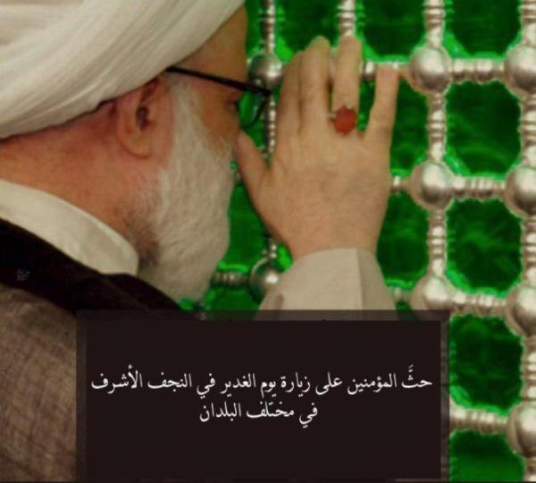 حضرت آیت الله یعقوبی (دام ظله) مؤمنان سرتاسر عالم را به زیارت امیرالمؤمنین (علیه السلام) در نجف اشرف، در روز عید غدیر خم تشویق کردند