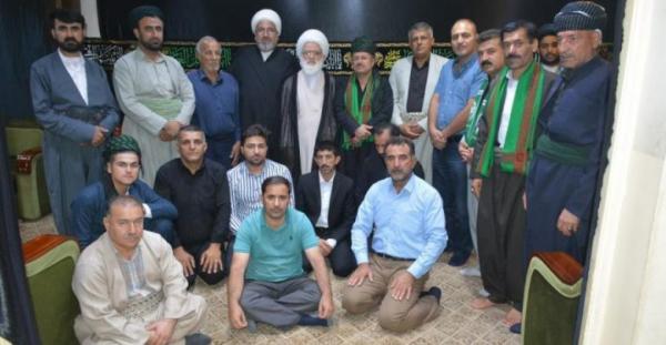 خلال لقاء سماحته بمكتبه في النجف الاشرف مع وفد من محبي أهل البيت (عليهم السلام) في كردستان العراق